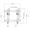 Soporte de pared para TV SBOX PLB-3422T-2, inclinable, para 23–43