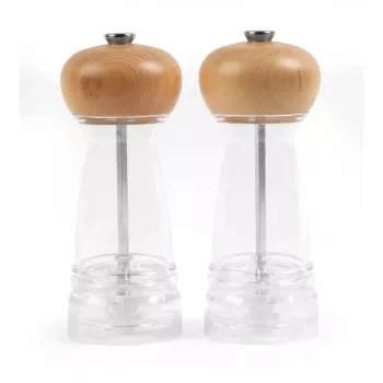 Set de molinillos de sal y pimienta Salter madera de haya 4 piezas BW12949BEU7