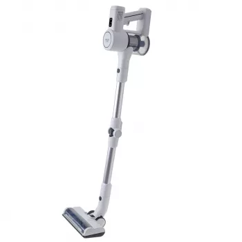 Aspirador de escoba con batería Adler AD 7060 — 350 W, batería de 22 V, hasta 35 min de autonomía, 16000 Pa de succión, sin bolsa, blanco