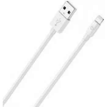 Cable para móvil RealPower 385240 2m USB A Lightning Blanco