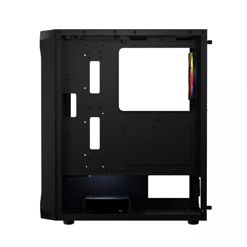 Carcasa LOGIC CONCEPT Portos ARGB ATX Mid-Tower, negra