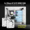 Sistema de refrigeración líquida para procesador CORSAIR iCUE H100i RGB ELITE pack de 1 Blanco 120 mm