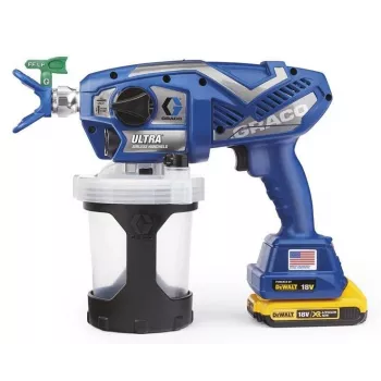 Pistola de pintura airless GRACO ULTRA (2 x batería 2AH DEWALT + cargador) + bolsa
