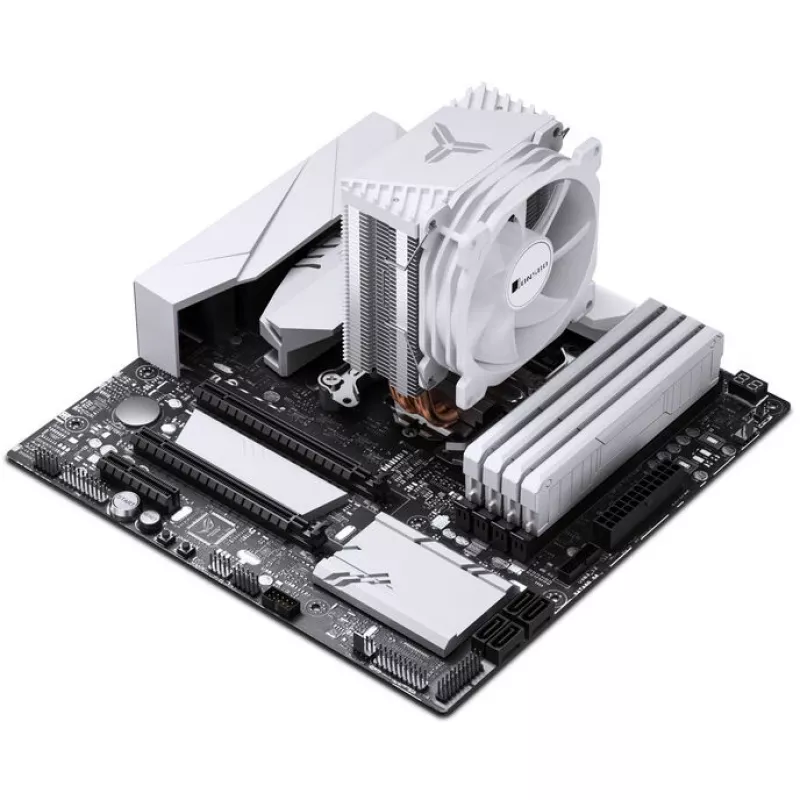 Jonsbo CR-1400 E disipador de aire para CPU, 92 mm, blanco