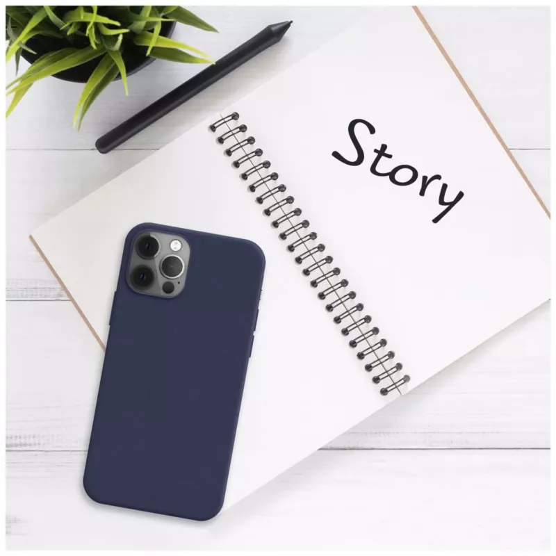 Funda trasera para móvil FIXED para Samsung Galaxy A17 4G/5G — goma azul, funda protectora trasera