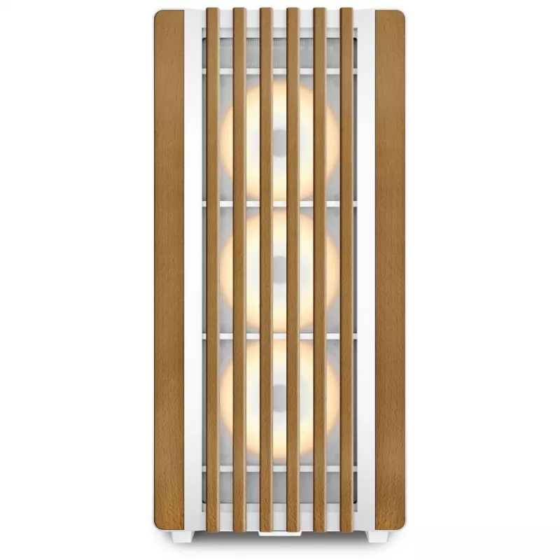 Sharkoon REBEL C70G RGB Torre Completa White, Wood