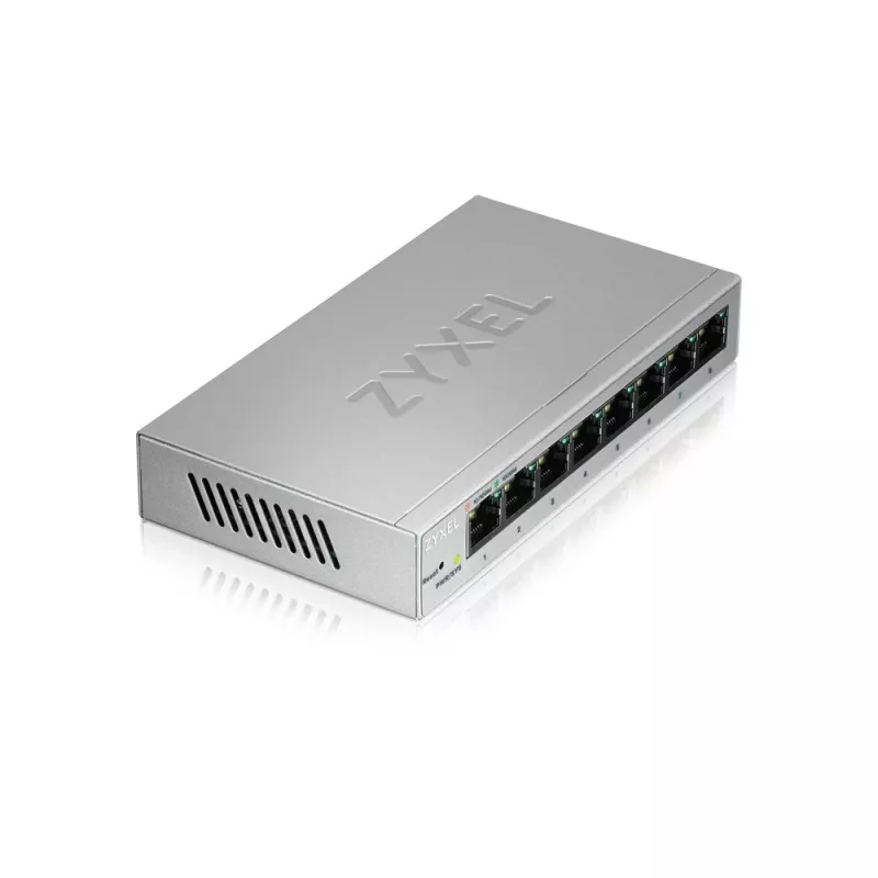 Zyxel GS1200-8 Gigabit Ethernet gestionado (10/100/1000) plateado