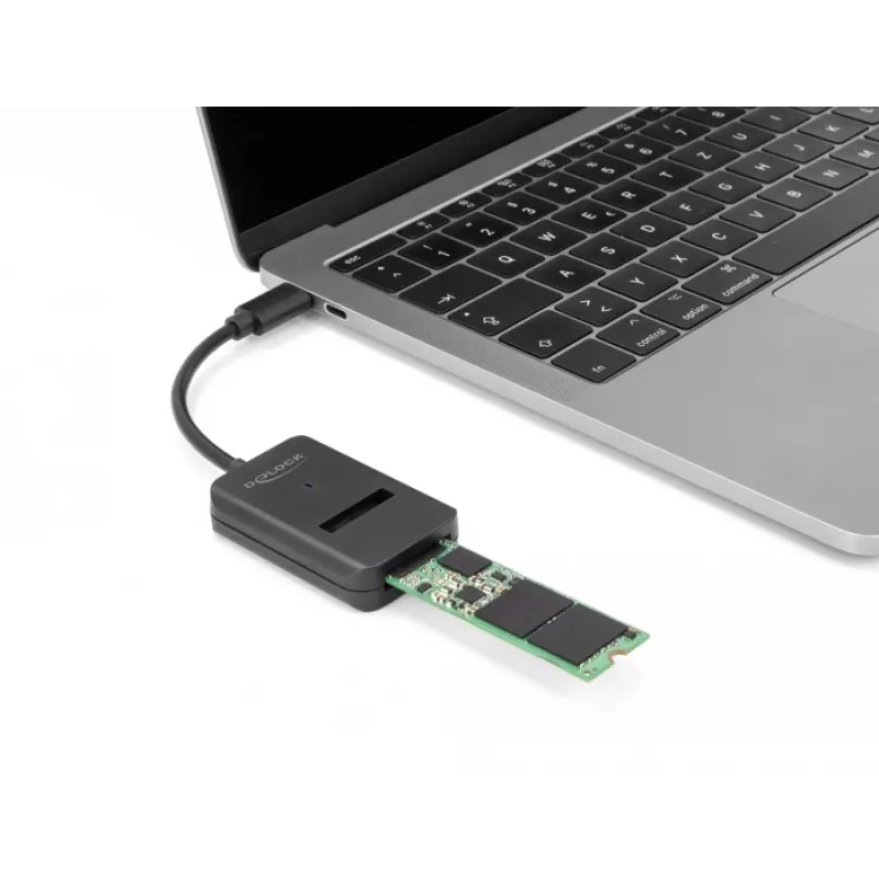 Convertidor combo DeLOCK para SSD M.2 NVMe PCIe SATA USB Type-C 10 Gbit/s