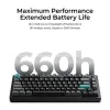 Teclado mecánico Keychron Q1 Ultra 8K — formato 75%, USB + RF inalámbrico + Bluetooth, RGB LED, negro