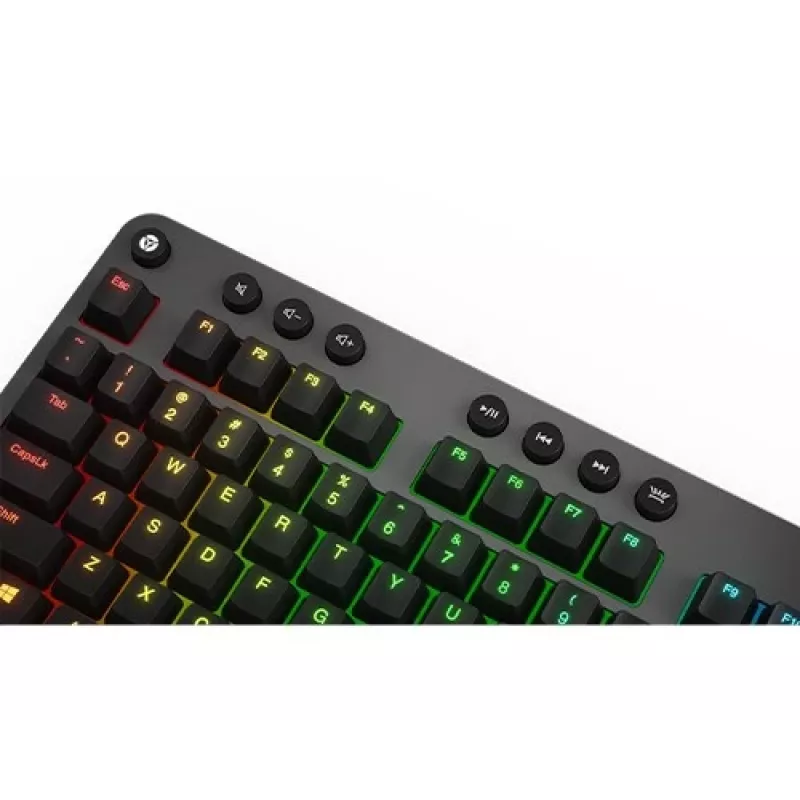 Teclado mecánico gaming Lenovo Legion K500 – tamaño completo 104 teclas USB, QWERTY US English, retroiluminación RGB, gris/negro