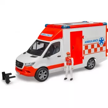 Bruder 1/16 Mercedes-Benz Sprinter ambulancia con conductor