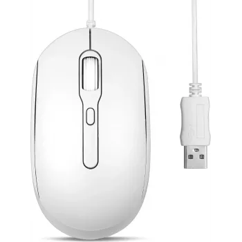 Perixx PERIMICE-222UW ratón óptico Silent USB-A blanco – ratón – óptico (PERIMICE-222UW)