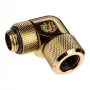 Conector adaptador Bitspower Advanced Multi-Link 90 grados G1/4 macho a tubo rígido de 12mm DE - Giratorio, Latón
