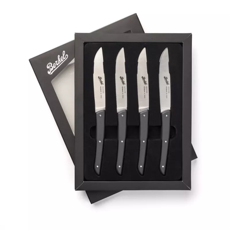Berkel Set de cuchillos de carne 4 uds. Color negro