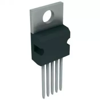 Regulador reductor (buck) Texas Instruments LM2576HVT ajustable, entrada 4–60 V, salida 1,23–57 V, TO-220-5