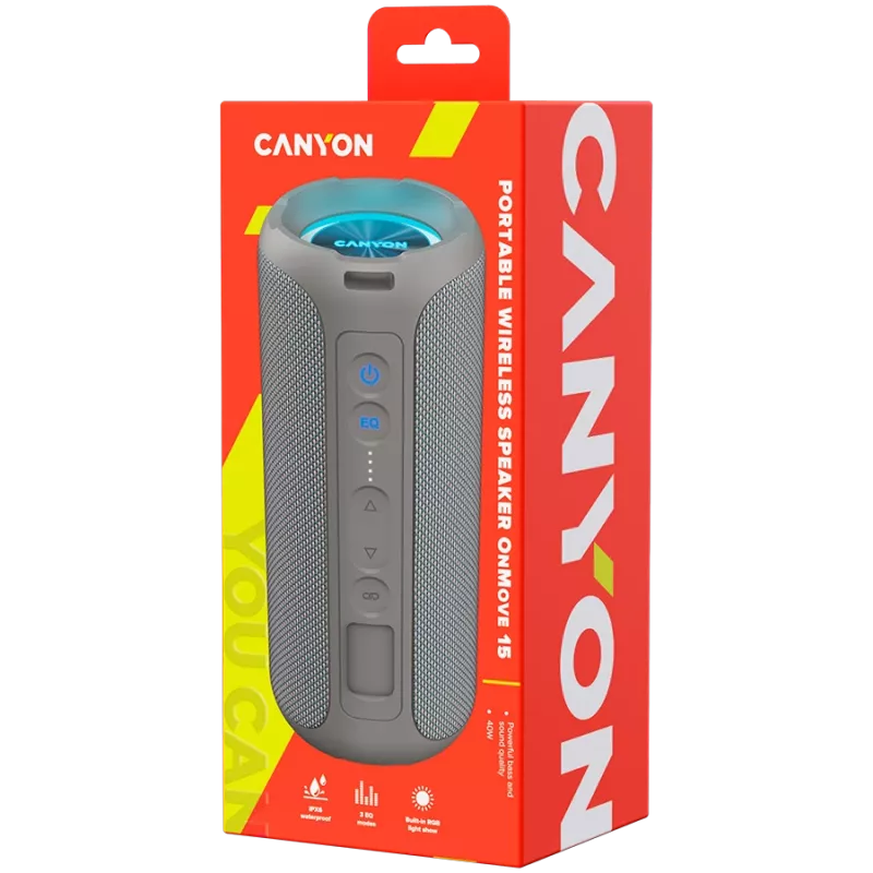 Altavoz portátil Canyon CNE-CBTSP15BG beige