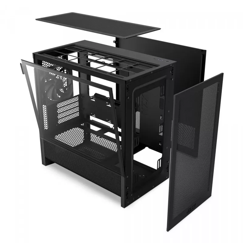 Caja NZXT H3 Flow Micro ATX Airflow - Negro