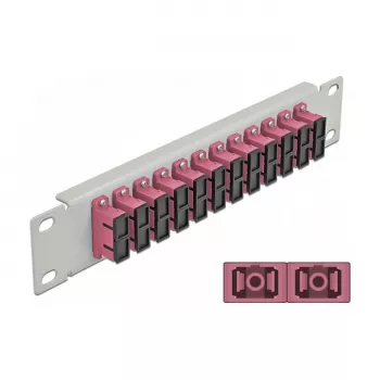 Panel de parcheo de fibra óptica DeLOCK 10