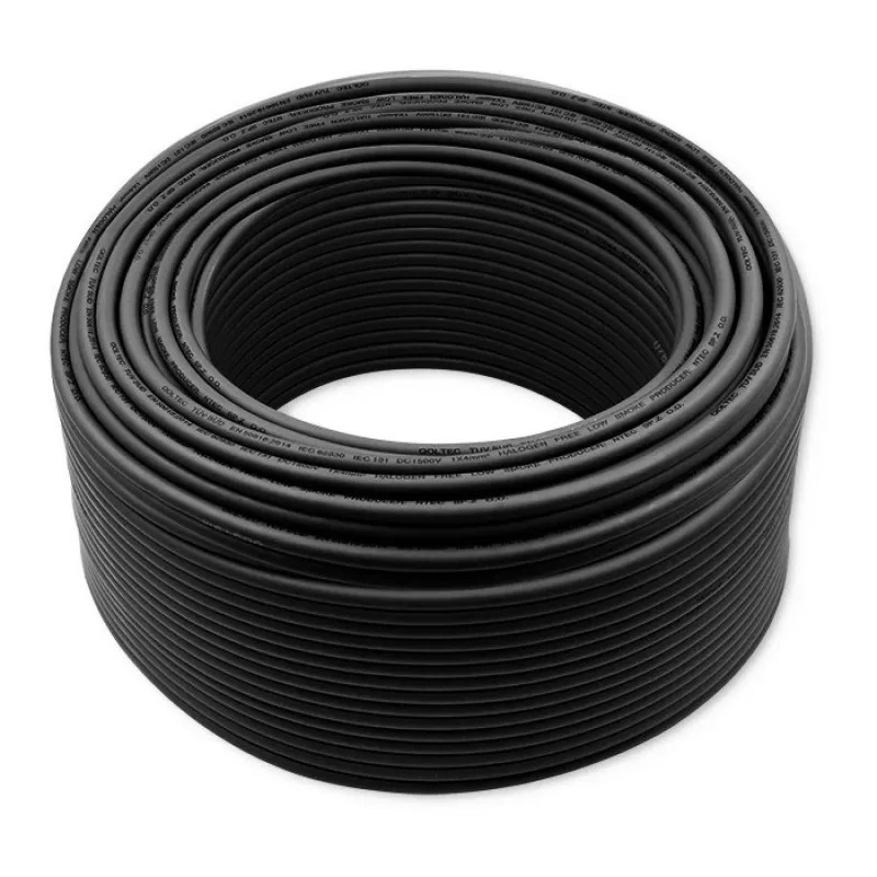 Cable solar QOLTEC 53851 4 mm² 100 m negro