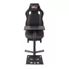Cockpit de carreras Subsonic SA5681 negro rojo piel sintética malla metal