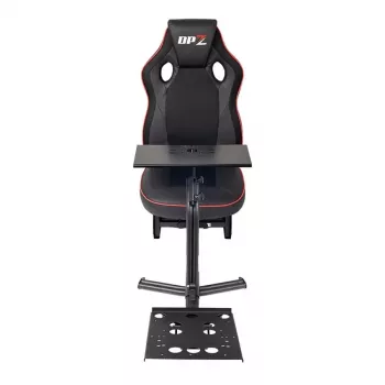 Cockpit de carreras Subsonic SA5681 negro rojo piel sintética malla metal