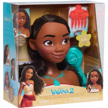 Disney Princess - Vaiana cabeza de estilismo, cabeza de maquillaje y peinado