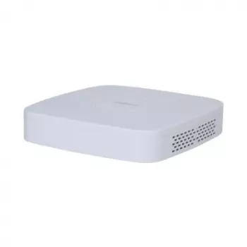 Grabador de vídeo en red DAHUA NVR2104-S3 4 canales, 1U, disco SATA hasta 16 TB, 1080p/720p, 12V/1,5A, blanco