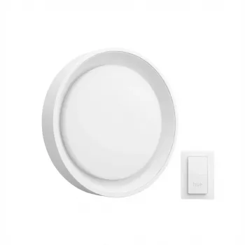 Lámpara de techo Philips Hue Infuse 4500 lm con interruptor de regulación inalámbrico