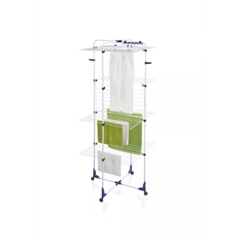 Tendedero Leifheit Classic Tower 450 81456 — interior/exterior, 45 m de superficie de secado, ruedas, 1760×690 mm