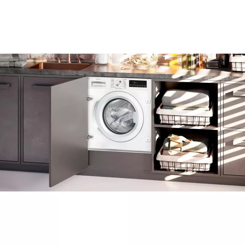 Lavadora Neff W6441X1 de carga frontal 8 kg 1400 rpm blanca