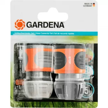 Conector de manguera Gardena 18279-20 gris naranja 2 uds.