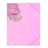 Carpeta plegable Coolpack PP, A4, rosa pastel