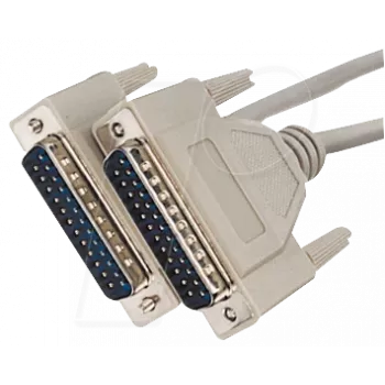 Cable D-Sub ShiverPeaks AK 4010 – 25 polos conector macho a macho, 1,8 m