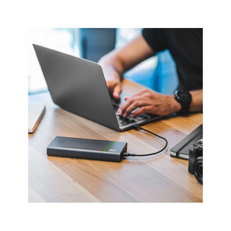 Cable USB Green Cell KABGC30 USB 2.0 1.2 m USB-C negro