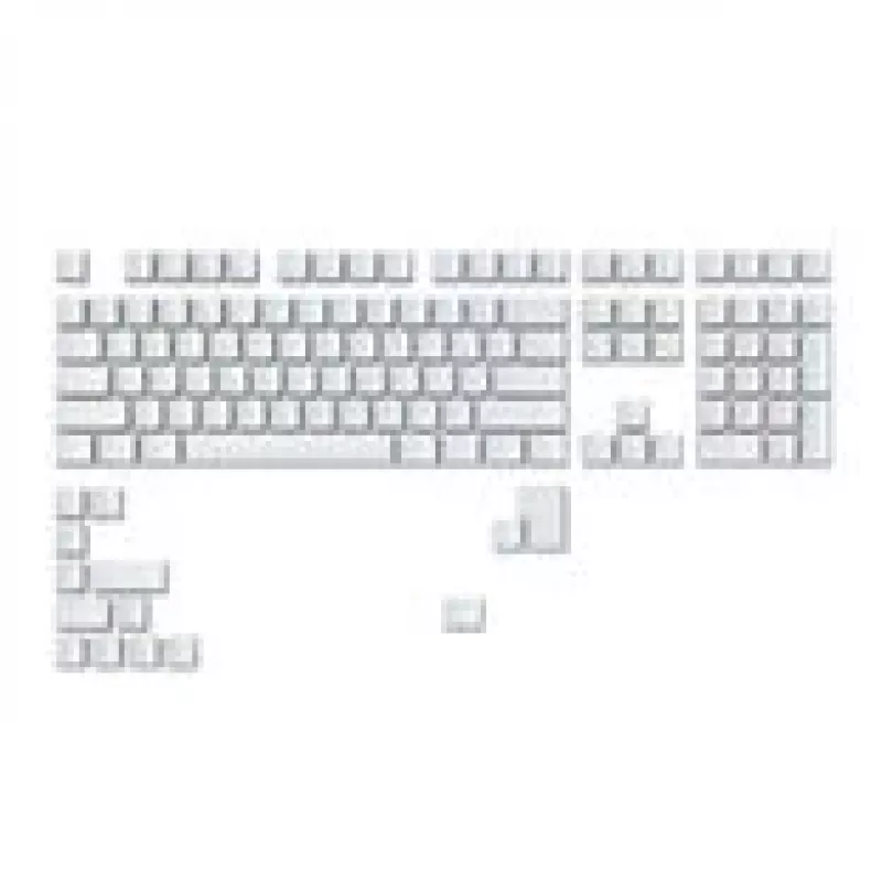 Set de teclas GLORIOUS GMMK ABS Doubleshot V2 distribución UK blanco — teclas de repuesto para teclados mecánicos