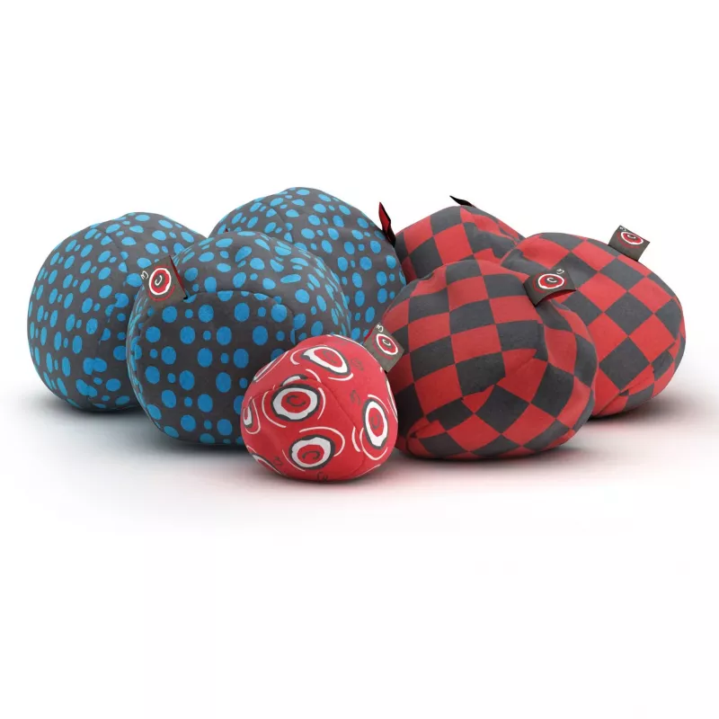 Crossboule Set Downtown, juego de habilidad azul/rojo