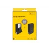 Caja de llaves DELOCK 20932 organizador de llaves de aluminio y plástico con candado de combinación, negro