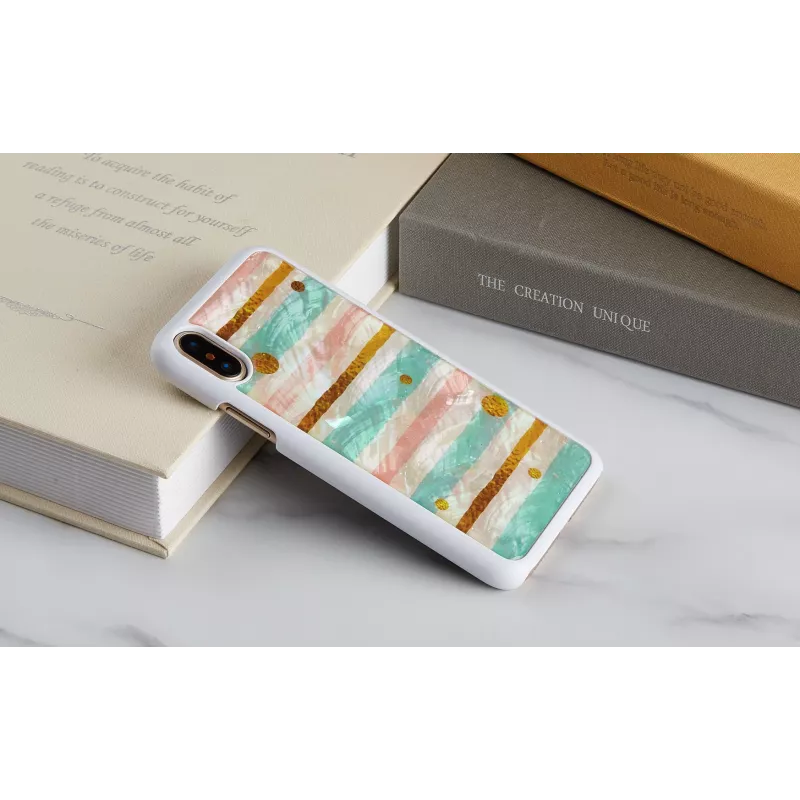 iKins Pop Mint funda para iPhone XS/X, blanca
