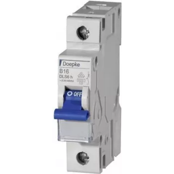 DOEPKE interruptor automático B13A DLS-6H-B13-1-6-KA 6kA 1 polo 230V característica B DLS-6H-B13-1-6-KA (09914022)