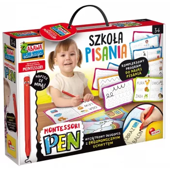 Set de aprendizaje Montessori de escritura con lápiz y 18 tableros
