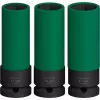 Set de llaves de impacto Bosch PRO 1/2 inch, 3 piezas, vasos profundos con protección de llantas