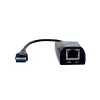 Adaptador USB 3.0 a Gigabit Ethernet Akyga AK-AD-31, RJ45, cable de 15 cm, negro