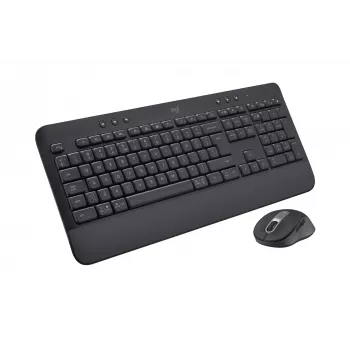 Logitech Signature MK650 for Business - Conjunto teclado y ratón - Inalámbrico - 2,4 GHz, Bluetooth LE - QWERTY - Español - Grafito