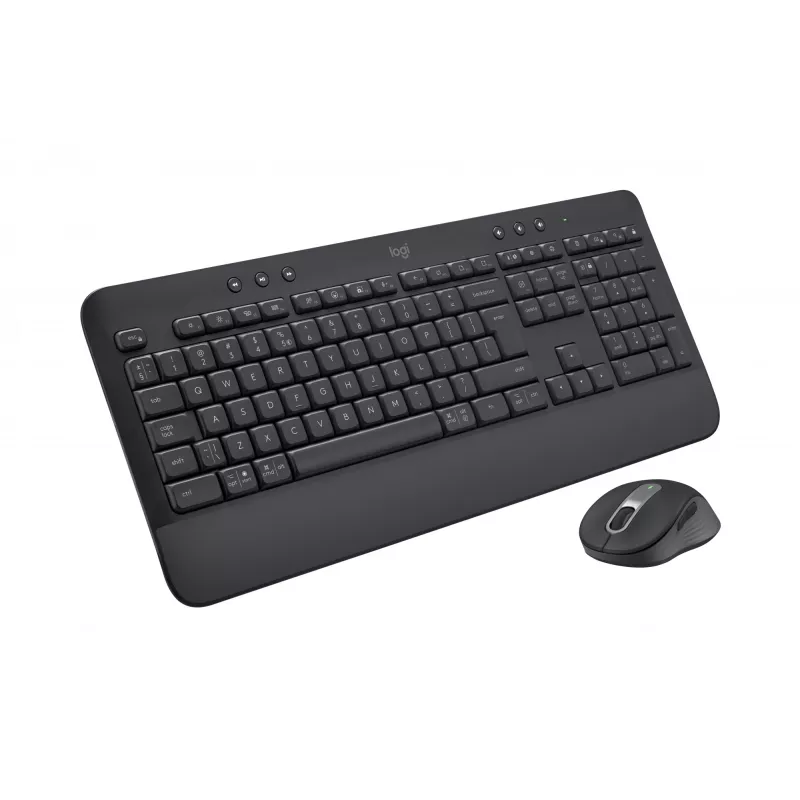 Logitech Signature MK650 for Business - Conjunto teclado y ratón - Inalámbrico - 2,4 GHz, Bluetooth LE - QWERTY - Español - Grafito