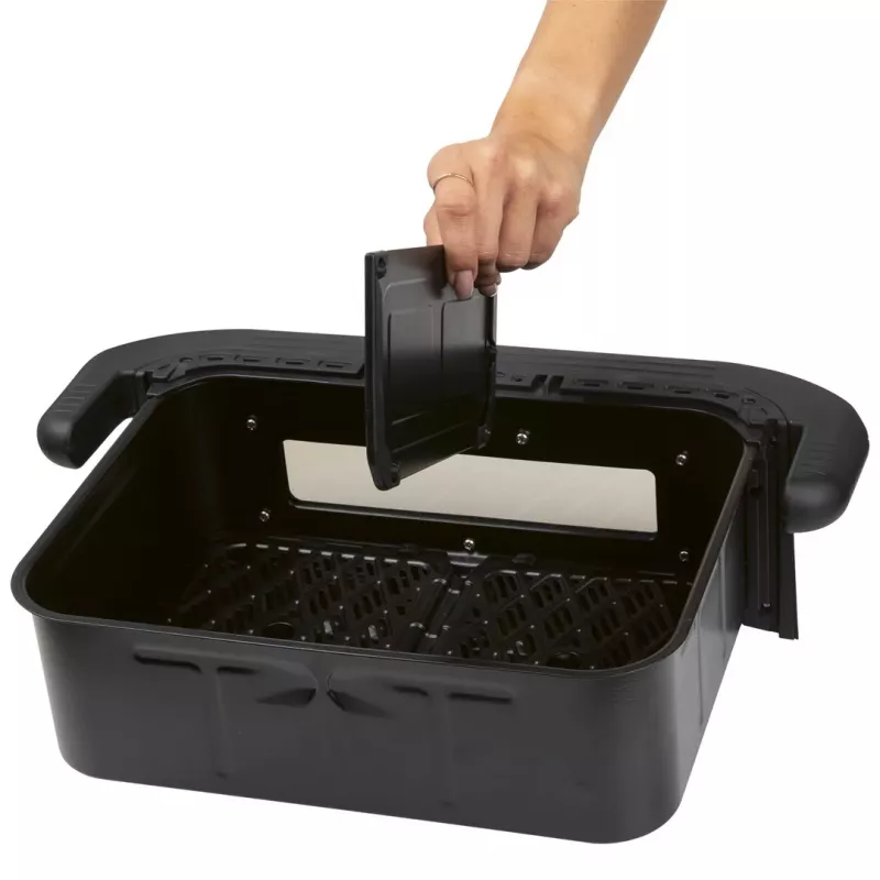 ProfiCook PC-FR 1313 H freidora de aire doble, 10 L, 2400 W, negro/acero inoxidable