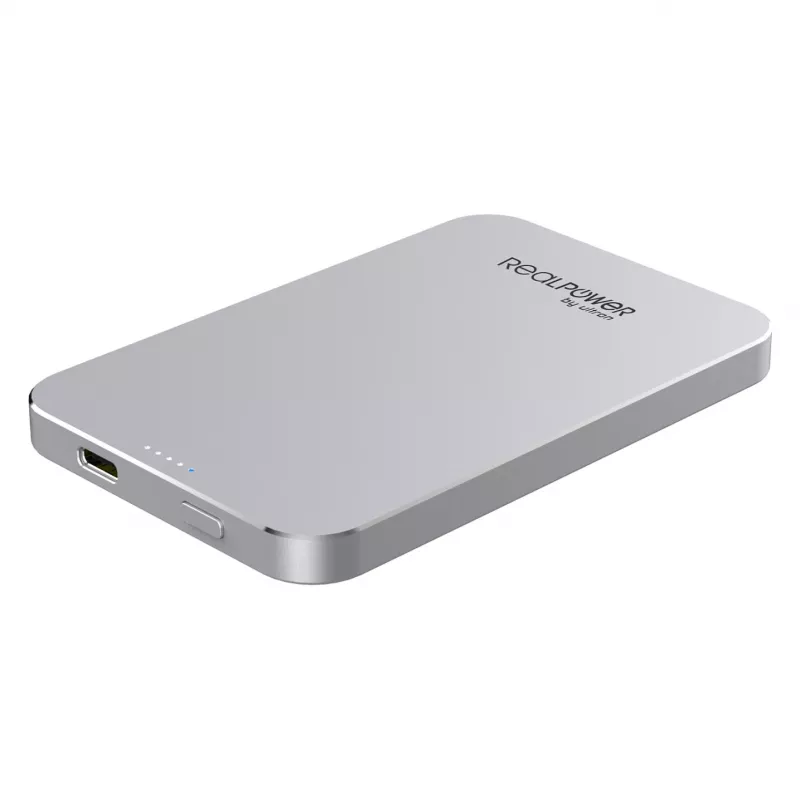 Batería portátil RealPower PB-5000 MAG plata 5.000 mAh
