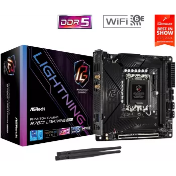ASRock B760I Lightning WiFi DDR5 Mini-ITX LGA1700 placa base