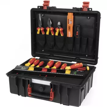 Wiha 45530 Basic Set L electric juego de herramientas, 18 piezas, con maletín