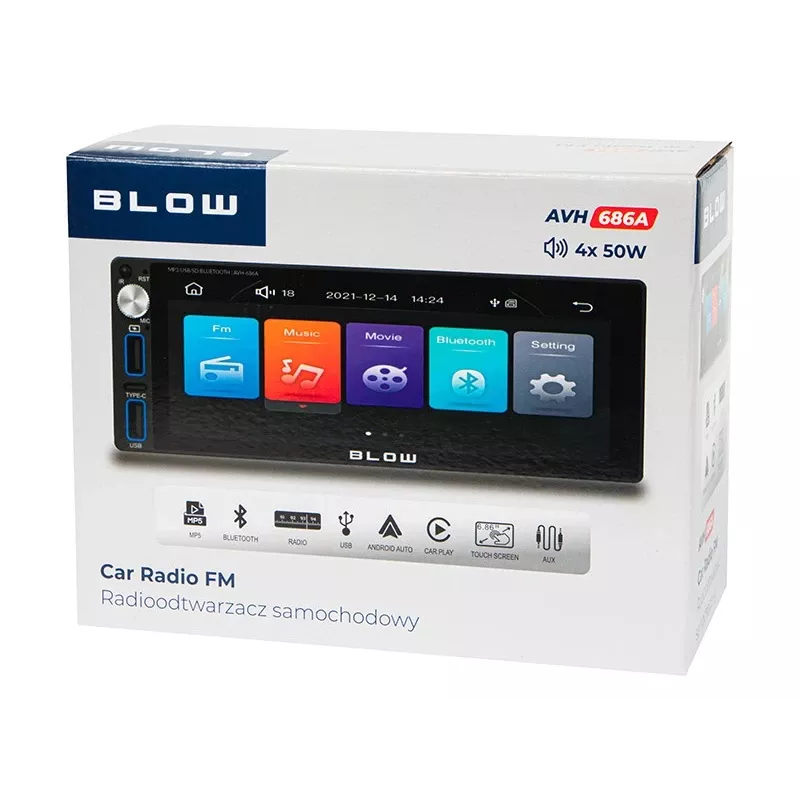 Autorradio AVH-686A 1DIN 7