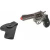 Revólver de juguete de metal Pulio 155433/0 con funda – construcción metálica, incluye funda